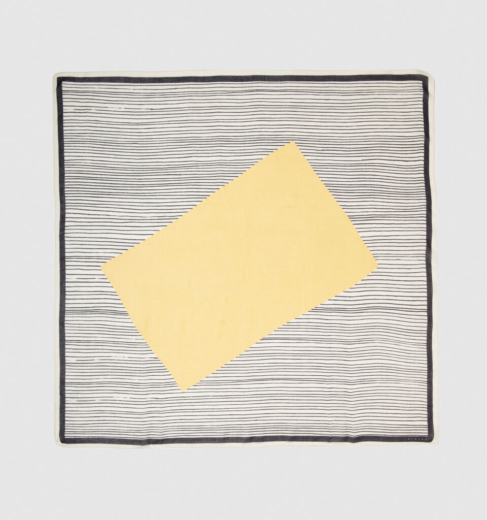 Printed scarf - null - Yellow | Sisley image number 1